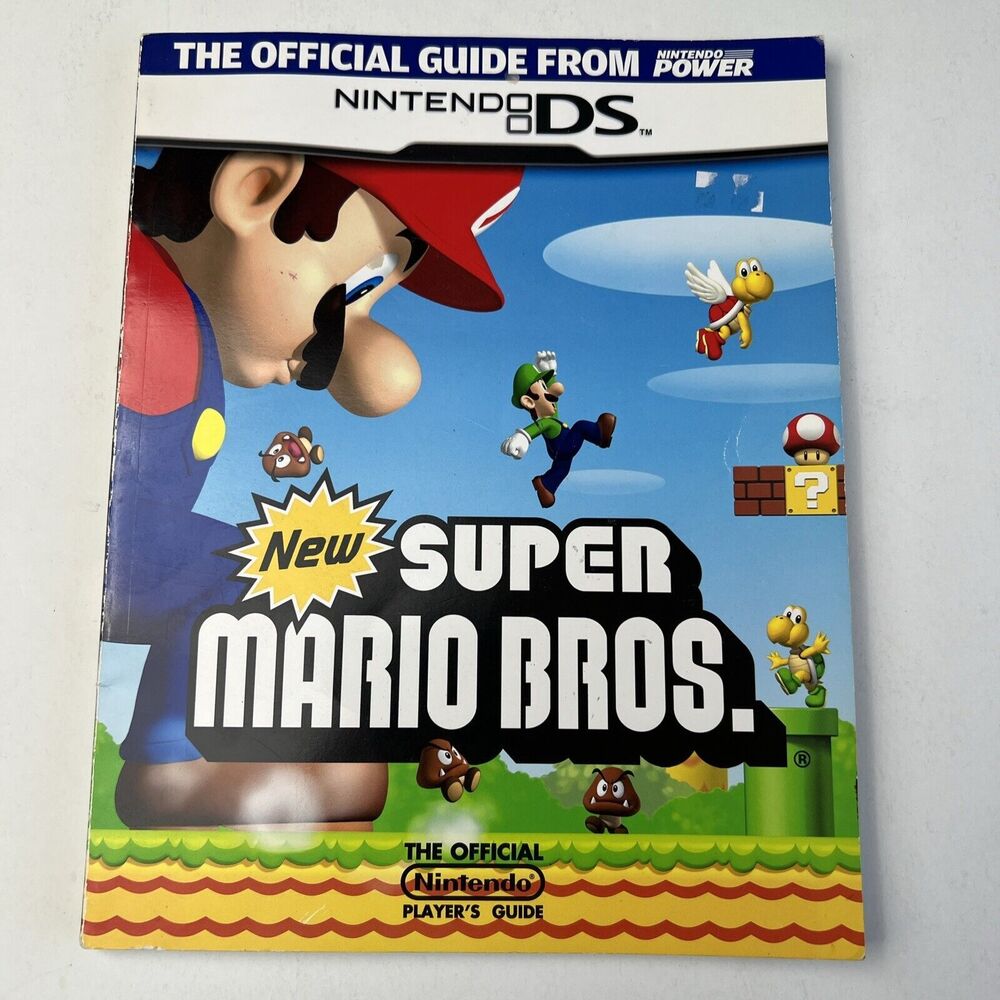 New Super Mario Bros Official Strategy Premiere Guide Book Nintendo Power  DS
